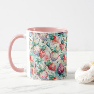 Taza Watercolor Strawberry