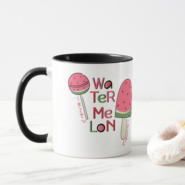 Taza Watermelon in Summer or Winter how do you like it? (Con donut)