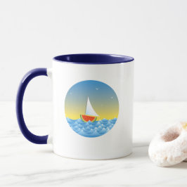 Taza Watermelon Sailboat