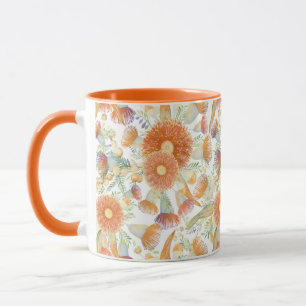 Taza Wattle al sol y Eucalyptus Blooms