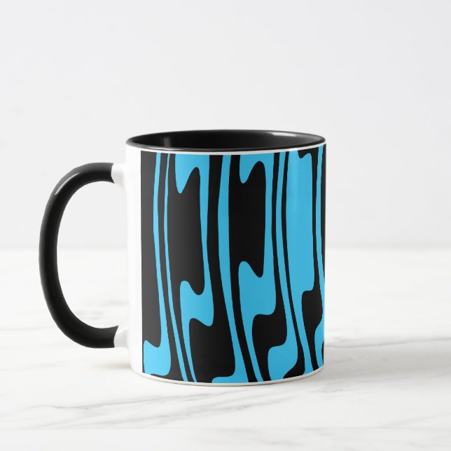 Taza Wavey Stripey - Azul y negro (Izquierda)