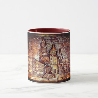 TAZA WAWEL CASTLE KRAKOW POLAND COPPER MUG
