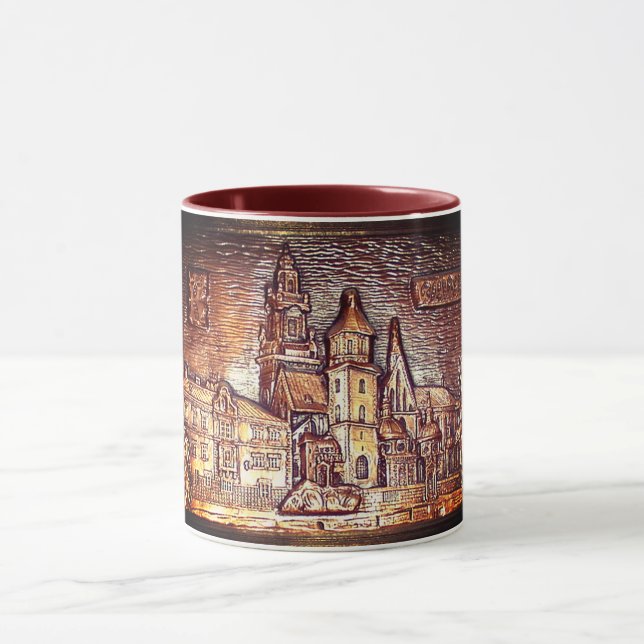 TAZA WAWEL CASTLE KRAKOW POLAND COPPER MUG (Centro)