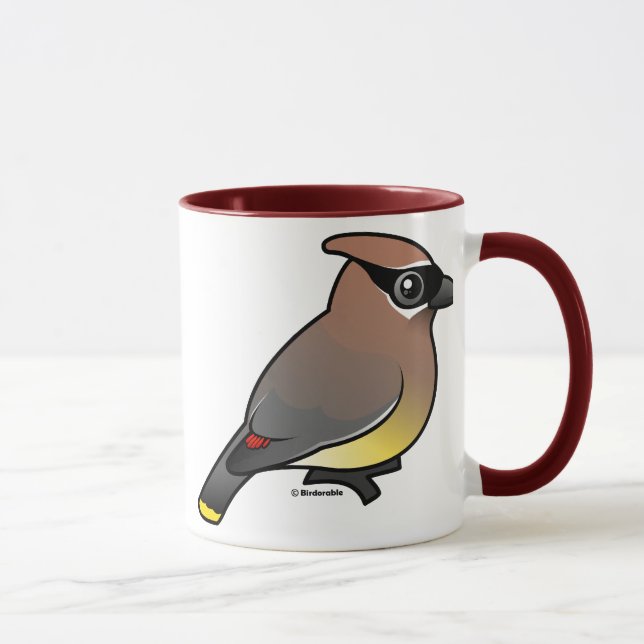 Taza Waxwing de cedro (Derecha)