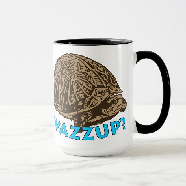 Taza Wazzup - Black 15 oz Ringer Mug (Derecha)