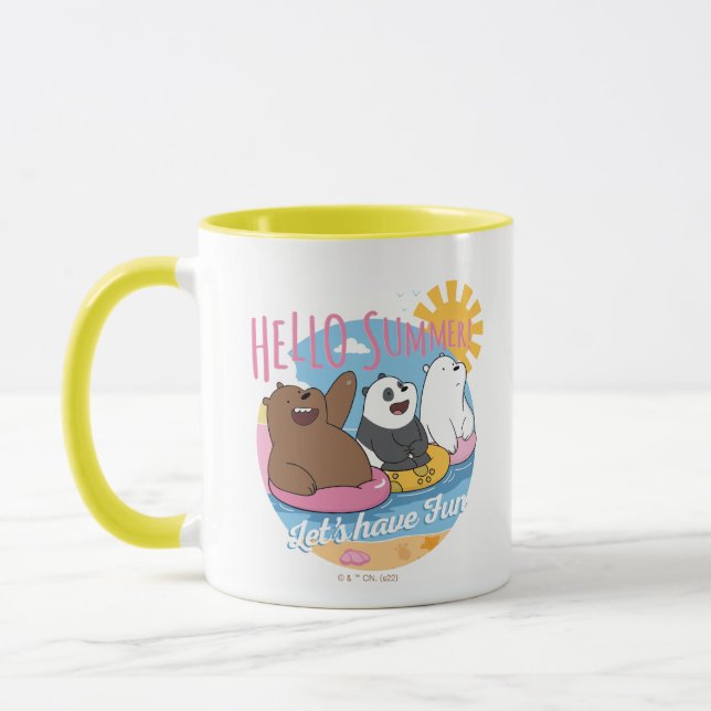 Taza We Bare Bears - Hello Summer! Let's Have Fun (Izquierda)