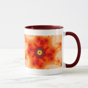 Taza Web de fuego - Arte fractal