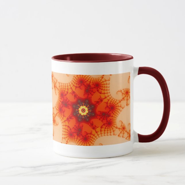 Taza Web de fuego - Arte fractal (Derecha)