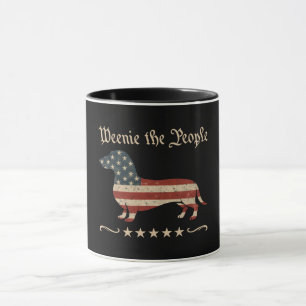 Taza Weenie El Pueblo Dachshund 4 De Julio