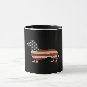 Taza Weenie El Pueblo Dachshund 4 De Julio