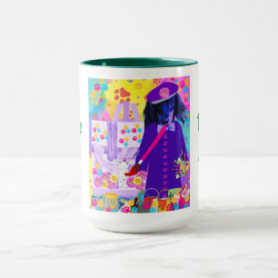 Taza Weenie Perro Pinturas Resurrección Cordero Café Mu