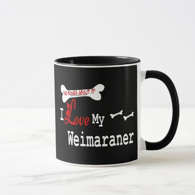 Taza Weimaraner (I Love) Mug (Derecha)