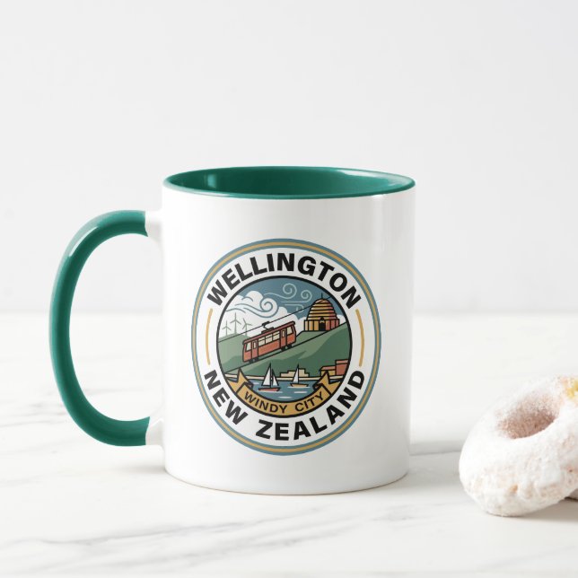 Taza Wellington Nueva Zelanda (Con donut)