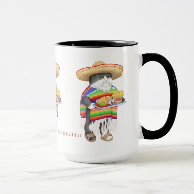 Taza WENDELITO Tall Black Combo Mug (Derecha)