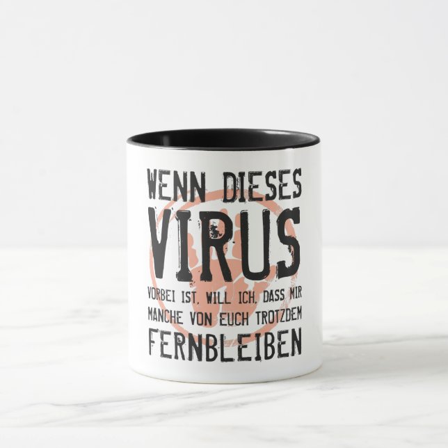 Taza Wenn diesa Virus Vvorbei. Coronavirus Ende (Centro)