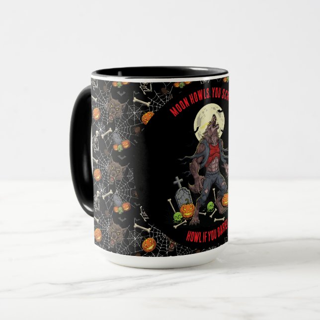 Taza 🐺 Werewolf Halloween Mug 🎃 💀 (Anverso izquierdo)