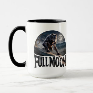 Taza Werewolf Luna Llena - Horror de fantasía gótica