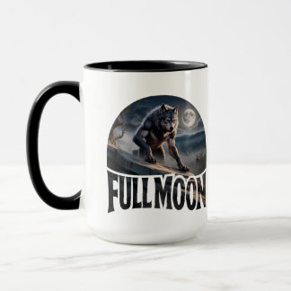 Taza Werewolf Luna Llena - Horror de fantasía gótica