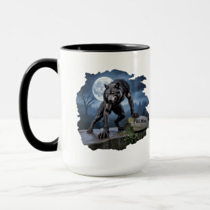 Taza Werewolf Luna Llena - Horror de fantasía gótica