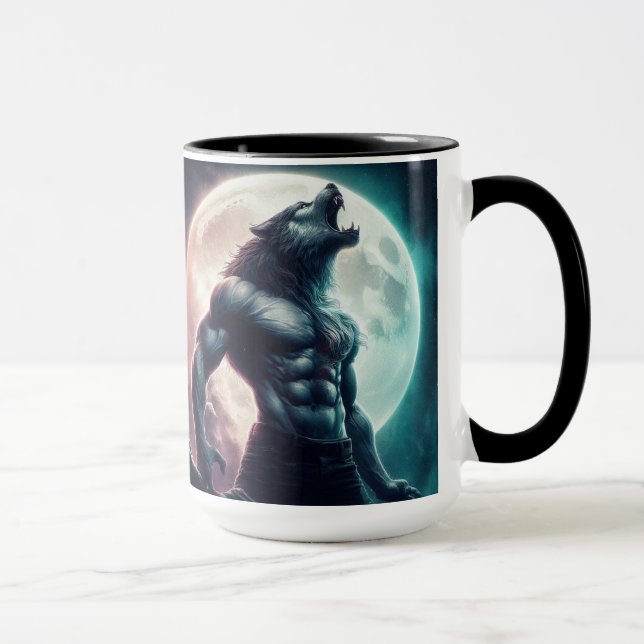 Taza Werewolf Romance Reader Add Name Gift Coffee Cup (Derecha)
