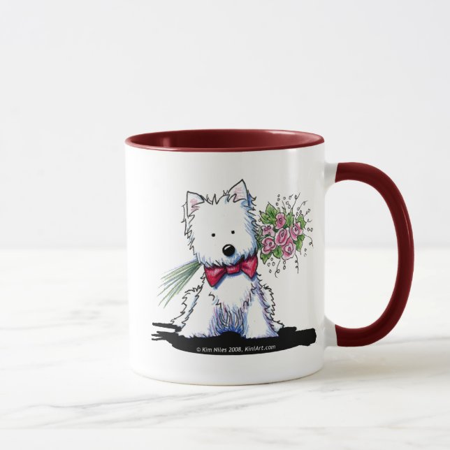 Taza Westie Valentine Prince Mug (Derecha)