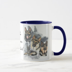 Taza wGhost del pastor alemán