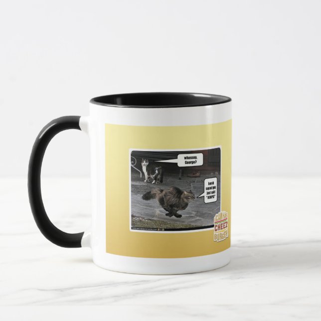 Taza ¿whassup, George? (Izquierda)