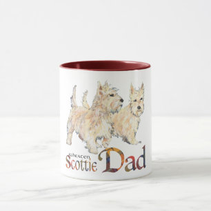 Taza Wheaten Scotties celebra el Día del Padre