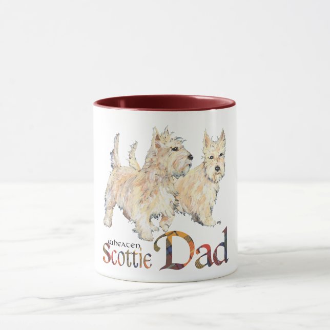Taza Wheaten Scotties celebra el Día del Padre (Centro)