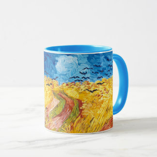 Taza Wheatfield with Crows (1890) Vincent Van Gogh Art