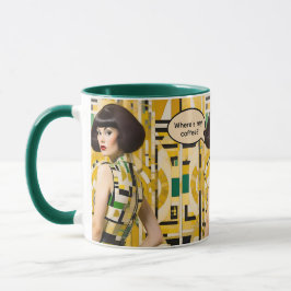 Taza Where's My Coffee Retro Beauty 60s coffee mug