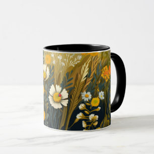 Taza Whimsical Fall Wildflowers Mug