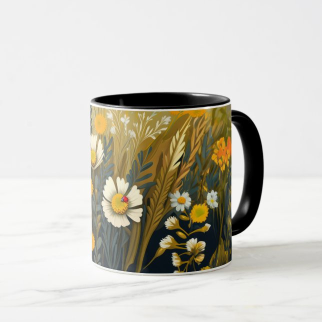 Taza Whimsical Fall Wildflowers Mug (Anverso derecho)