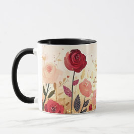Taza Whimsical roses garden 
