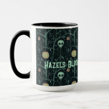 Whimsical Vintage Halloween Skull & Pumpkin Person