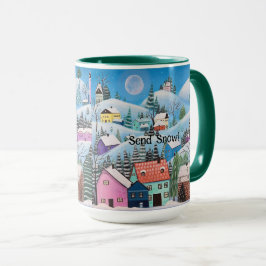 Taza Whimsical Winscape Send Snow