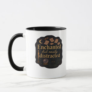 Taza Whimsigoo Fantasía Bosques Místicos, Luna y Mágica