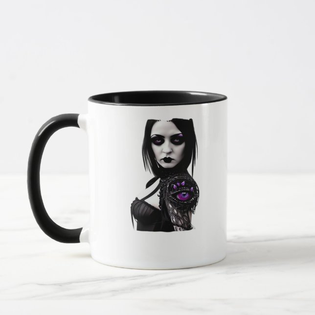 Taza Whimsigoth Classic Design For Halloween (Izquierda)
