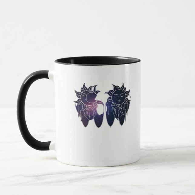Taza Whimsigoth Starry Night Sun Moon WitchClassic (Izquierda)