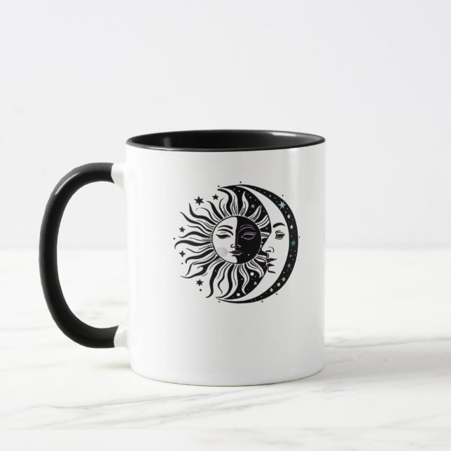 Taza Whimsigoth Watercolor Sun Moon WitchClassic (Izquierda)