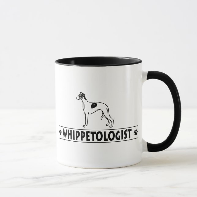 Taza Whippet chistoso (Derecha)