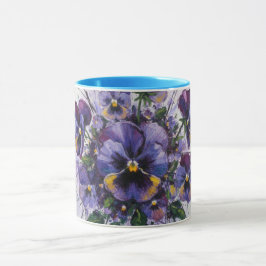 Taza Whispers of Pansies-Ceramic Mug