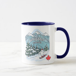 Taza Whistler BC Canadá Montaña de esquí adorable