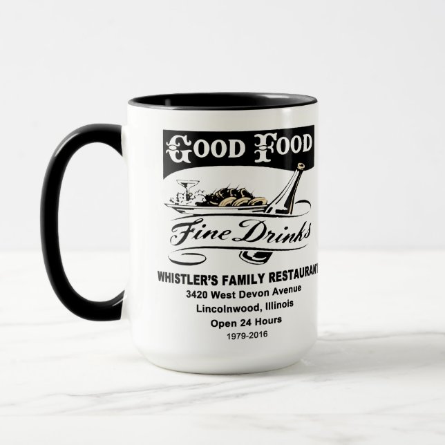 Taza Whistler's Family Restaurant, DarioNwood, ILL (Izquierda)