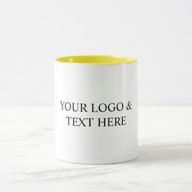 Taza White Personalized – Your Logo & Text Here (Centro)