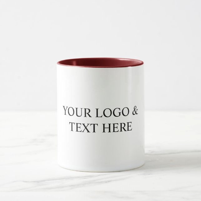 Taza White Personalized – Your Logo & Text Here (Centro)
