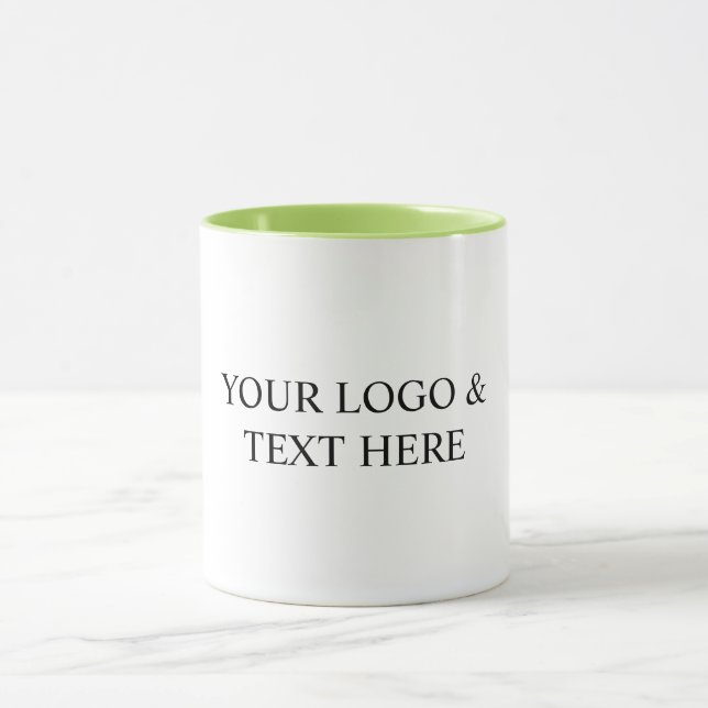 Taza White Personalized – Your Logo & Text Here (Centro)