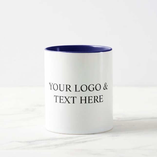 Taza White Personalized – Your Logo & Text Here (Centro)