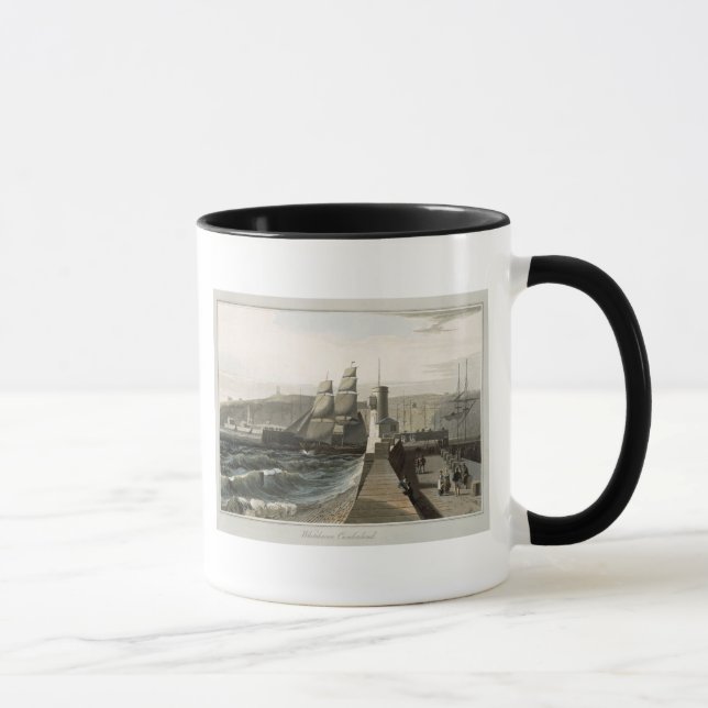 Taza Whitehaven, el Cumberland, 'de un viaje alrededor (Derecha)