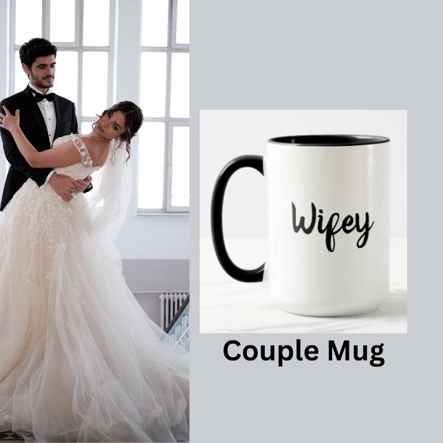 Taza Wifey Boda Luna de miel Pareja Mug (Subido por el creador)
